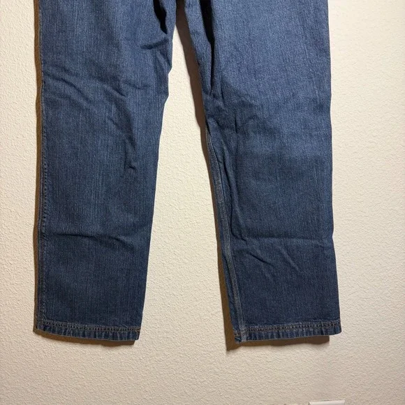 Duluth Trading Co Flex Ballroom Jeans Men 37 Blue Denim Straight Leg Relaxed Fit - Picture 10 of 12